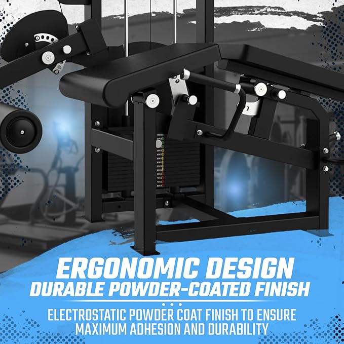 Selectorized Leg Extension & Prone Leg Curl Combo with 250lb Weight Stack