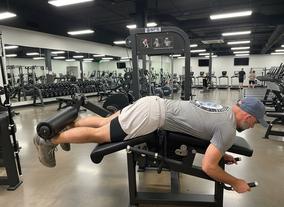 Selectorized Leg Extension & Prone Leg Curl Combo with 250lb Weight Stack