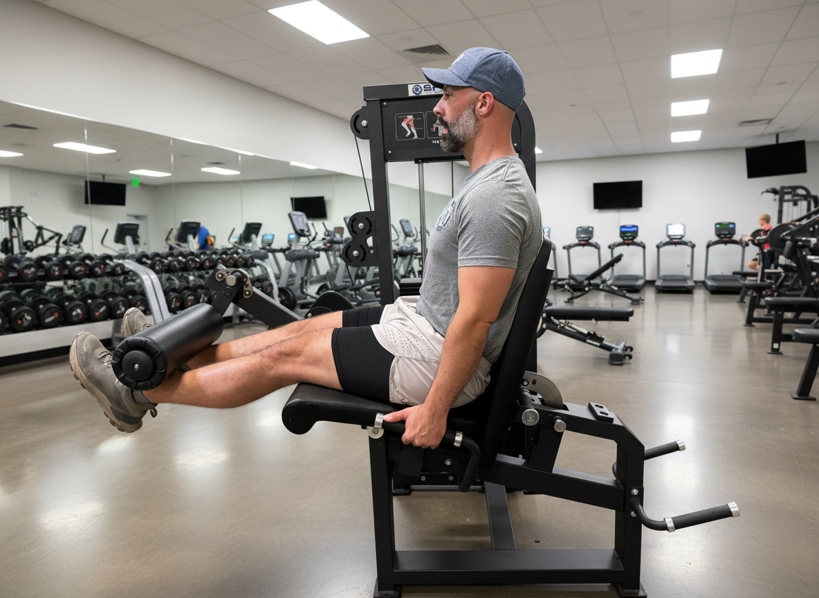 Selectorized Leg Extension & Prone Leg Curl Combo with 250lb Weight Stack