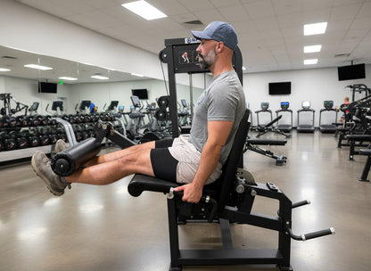 Selectorized Leg Extension & Prone Leg Curl Combo with 250lb Weight Stack