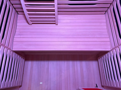 Blisspod, Milano, Full Spectrum Sauna, Canadian Hemlock Wood, Ultra Low EMF (2 Person) With 6 Heaters & Chromotherapy