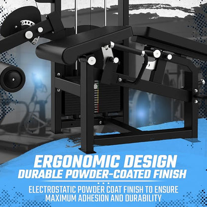 Selectorized Leg Extension & Prone Leg Curl Combo with 250lb Weight Stack