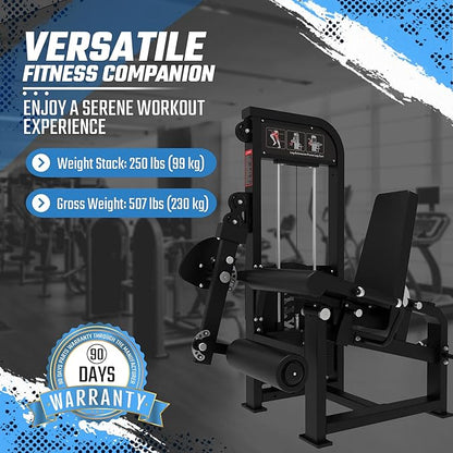 Selectorized Leg Extension & Prone Leg Curl Combo with 250lb Weight Stack