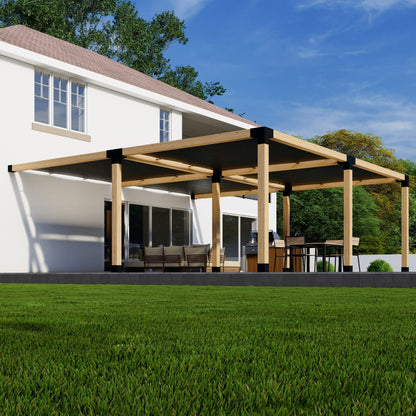 DIY Pergola Kit for Attached Pergola with Canopies (Up to 24' x 24')