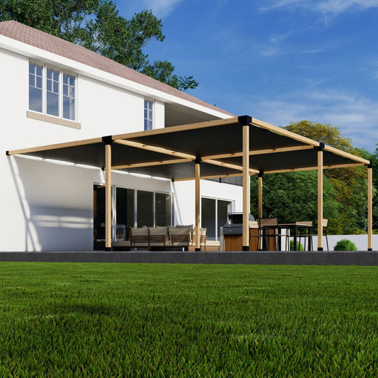 DIY Pergola Kit for Attached Pergola with Canopies (Up to 24' x 24')