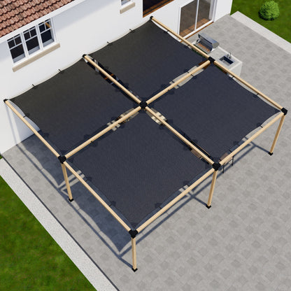 DIY Pergola Kit for Attached Pergola with Canopies (Up to 24' x 24')