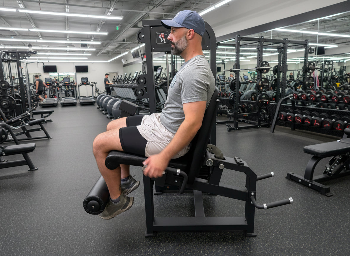 Selectorized Leg Extension & Prone Leg Curl Combo with 250lb Weight Stack