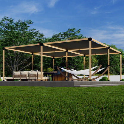 DIY Pergola Bracket Kit for Freestanding Pergola With Slatted Roof (Up to 24' x 24')