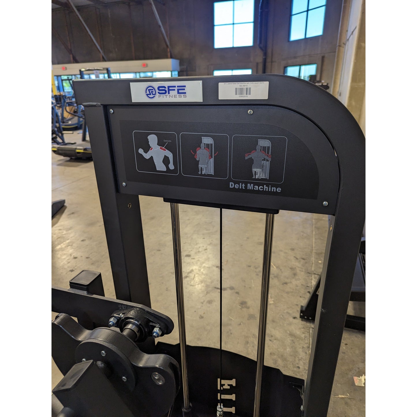 Selectorized Lateral Raise Delt Machine with 250lb Weight Stack