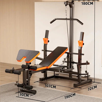 Multi-Functional Home Gym Bench Strength Training Equipment
