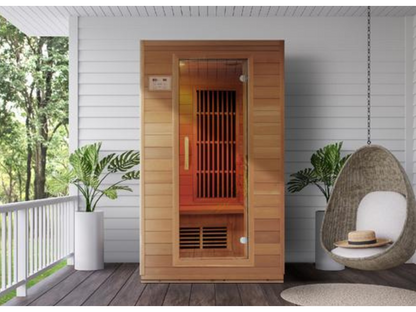Blisspod, Vienna, Far Infrared Sauna, Canadian Hemlock, Very Low EMF (2 Person, 4 Heaters)