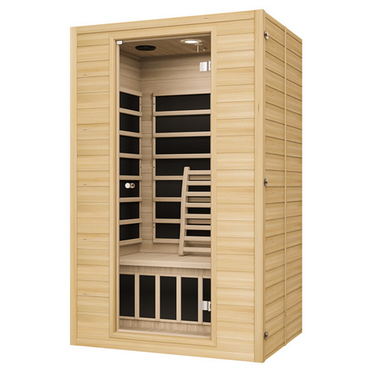 Blisspod, Vienna, Far Infrared Sauna, Canadian Hemlock, Very Low EMF (2 Person, 4 Heaters)