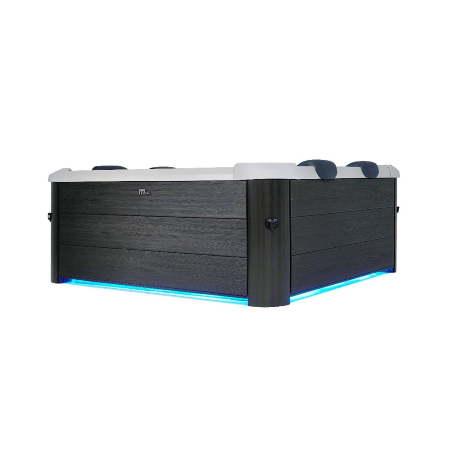 MSpa Oslo Supreme 6-Person Square Spa with LED Lights & App Control