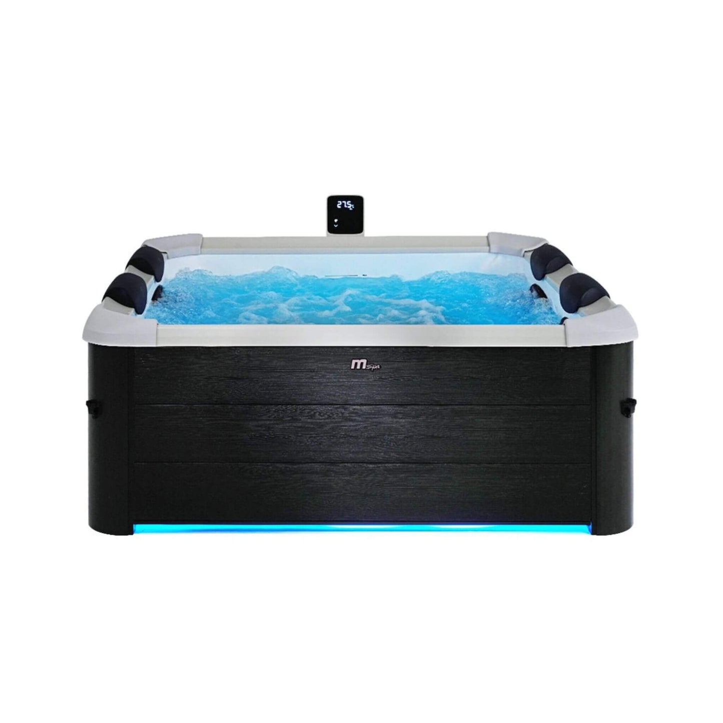 MSpa Oslo Supreme 6-Person Square Spa with LED Lights & App Control